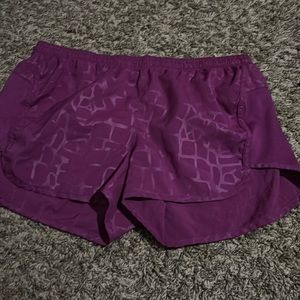 Dark pink athletic shorts